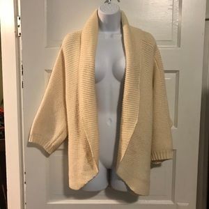 Gap Cream Off White Knit Oversized Cardigan